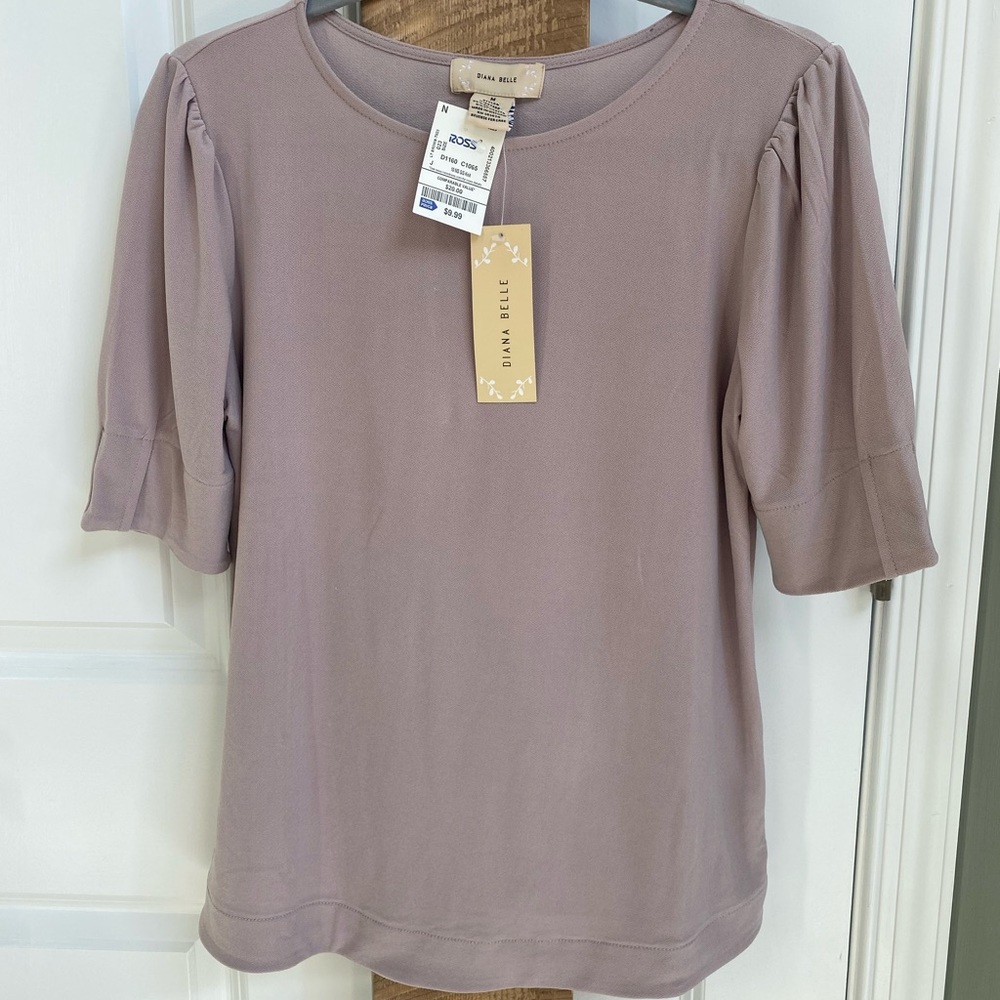 NWT Diana Belle Elbow Sleeve Blouse